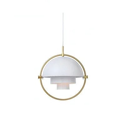 Danish Iron And Glass Pendant Light in Gold or Chrome - Decorbites