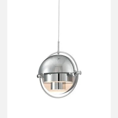 Danish Iron And Glass Pendant Light in Gold or Chrome - Decorbites