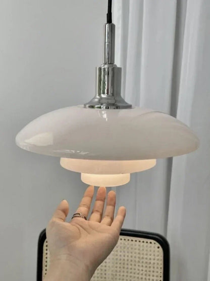 Danish Three-Layer Dish Glass Pendant Light - Decorbites