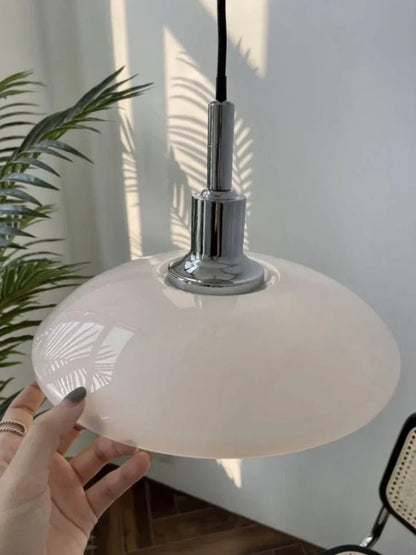 Danish Three-Layer Dish Glass Pendant Light - Decorbites