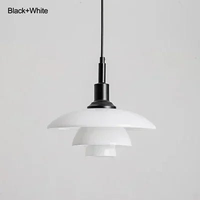 Danish Three-Layer Dish Glass Pendant Light - Decorbites