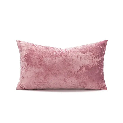 A dusty rose velvet pillow cover with a subtle mottled texture for decorbites dark grain living room decor