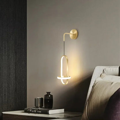 Nordic Light Luxury Wall Background Wall Bedroom Bedside Lamp
