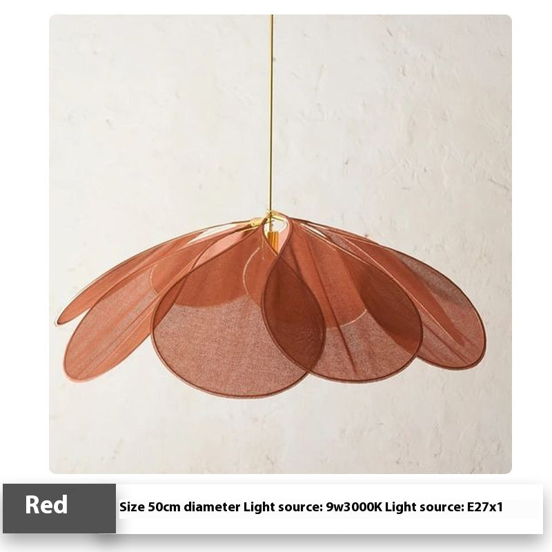 Cloth-craft Hanging Lamp Log Wind Hotel Lamp