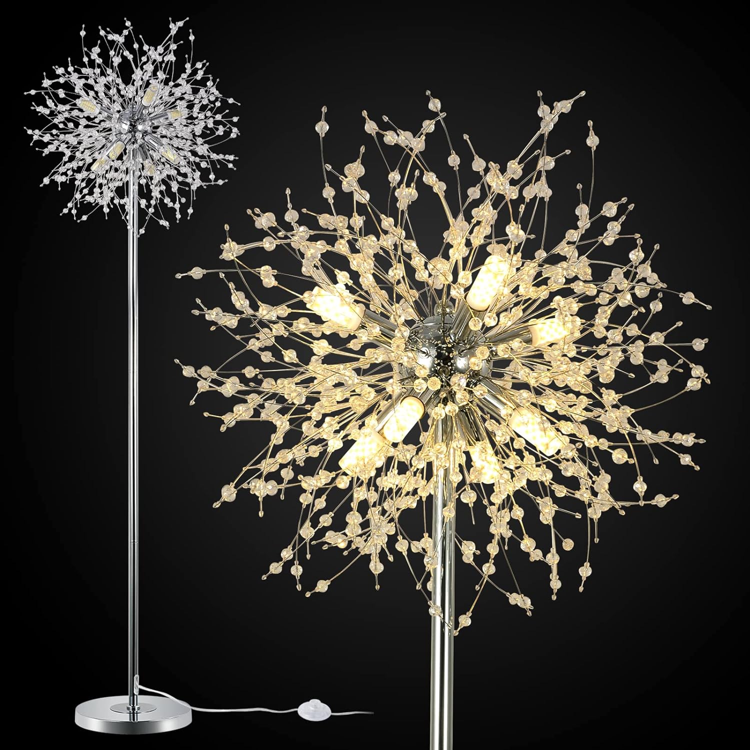 Modern Crystal Floor Lamp