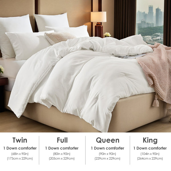 All-Season Oversized Solid Plump Duvet - Premium Durable Comforter With Enhanced Warmth. This Thick Winter Quilt Insert Provides Year-round Comfort, Making It An Ideal Christmas Gift For Daily Use.
