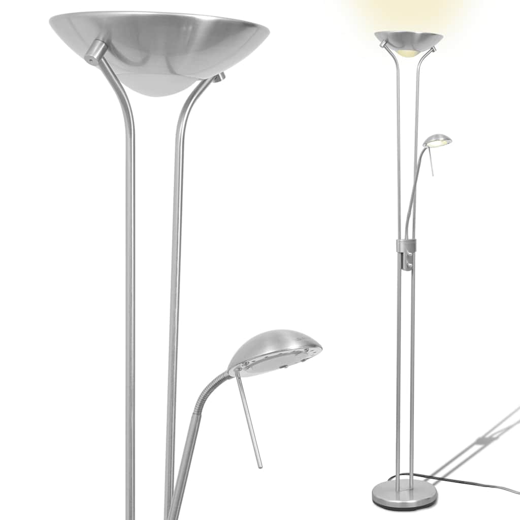Modern LED Floor Lamp Black Dimmable Warm White