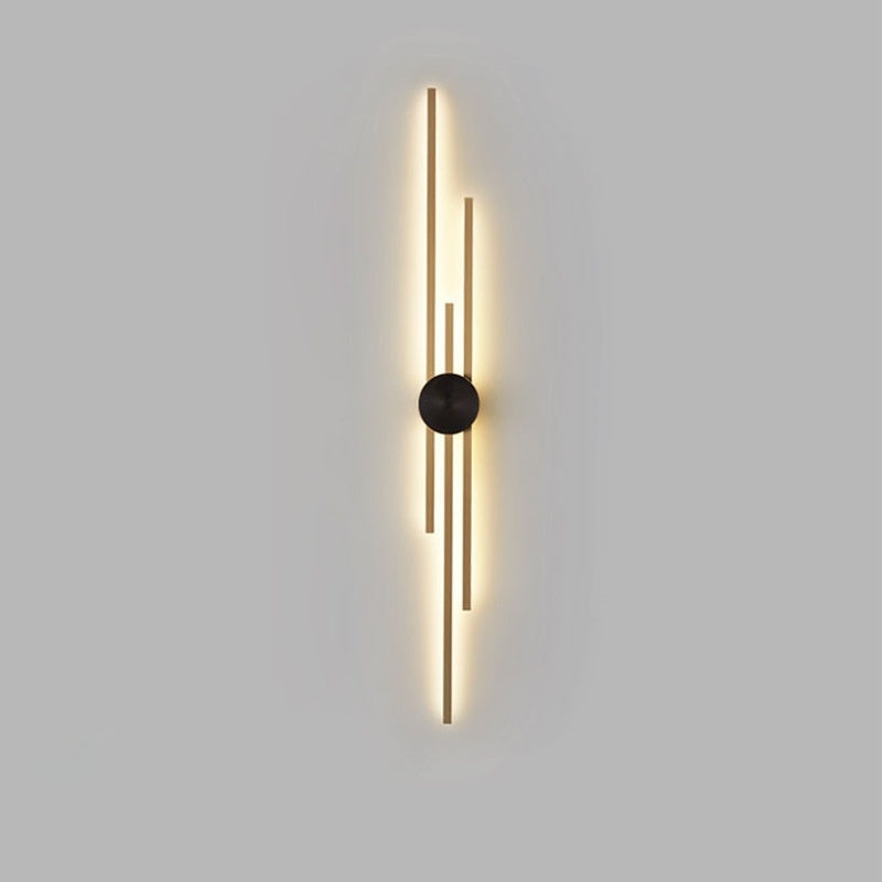 Full Copper Wall Lamp Nordic Light Luxury Long Living Room Corridor Wall Lamp