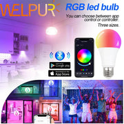 Decorbites 12w rgbw bluetooth smart led lamp with white translucent body for bedroom color decor and app control