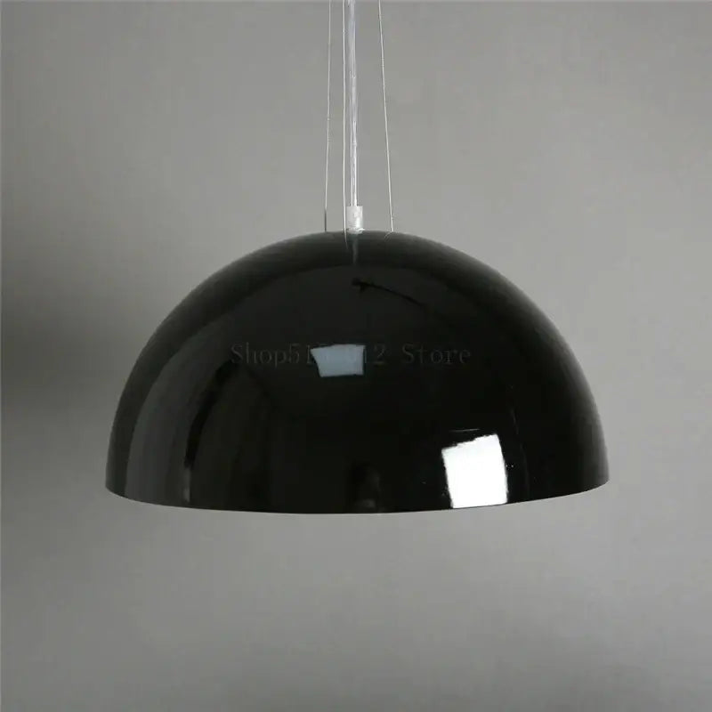 Modern black sky garden resin chandelier with glossy dome pendant light for dining room decorbites 3d sky design