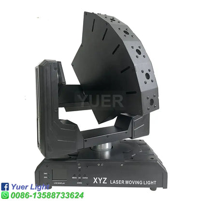 Black DecorBites™ 6 eyes rgb beam moving head laser light with robust metallic frame for nightclub stage lighting