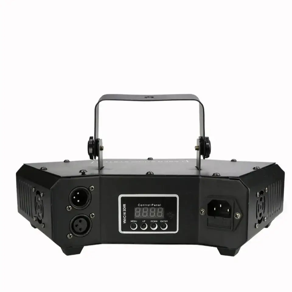 Black rectangular decorbites™ 6 eyes stage light with handle and digital control panel for bar and ktv use