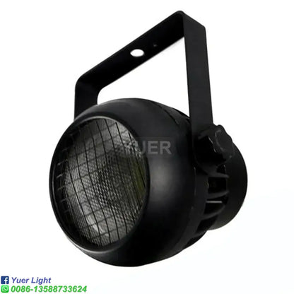 Black matte finished 60w cob led par light with grid lens and adjustable bracket for stage lighting by decorbites