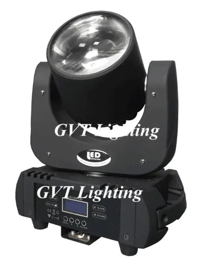Black gvt lighting 60w super beam led moving head spotlight with clear lens and control panel for dj stage lighting