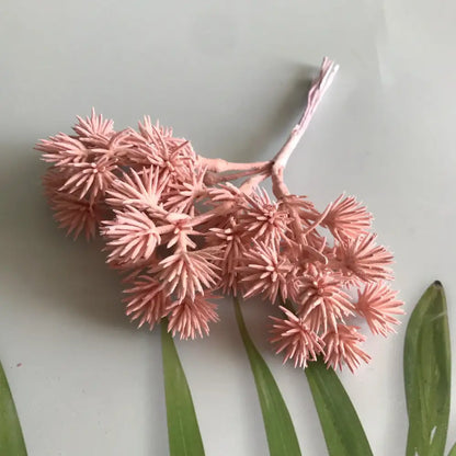 Pink artificial dried flowers with spiky blooms on a slender stem from decorbites 6pcs dried flower mix for crafts