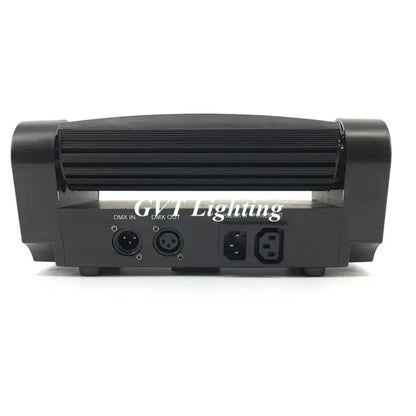 Black gvt lighting dmx-controlled stage lights with ribbed housing and multiple ports for 8x10w led spider use