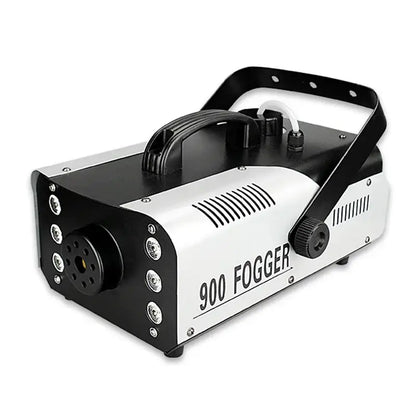 Decorbites™ 900w black and white fogger with sturdy handle ventilation slits and multiple control knobs includes wireless remote control for indoor outdoor use
