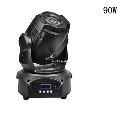 Black DecorBites 90w led moving head light with digital display and control buttons for stage events