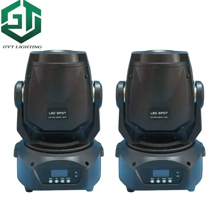 Black gvt led moving head light with digital control panel 90w 3 face prism for stage events by decorbites