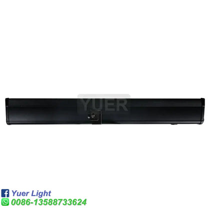Black rectangular led disco party bar lights with textured aluminum surface and central mounting bracket for indoor use