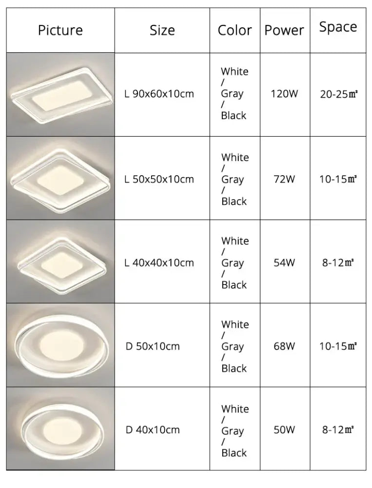 Modern rectangular decorbites™ acrylic chandelier minimalist indoor light in white gray or black for living room bedroom and kitchen