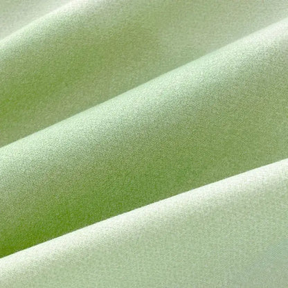 Soft pale green aloe cotton printed bedding set with subtle textured weave in decorbites™ cotton printed bed collection