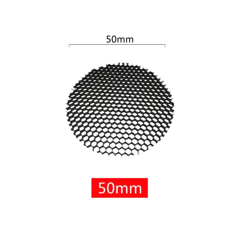 Black circular aluminum honeycomb downlight grill 50mm diameter for spot lighting fixture by decorbites