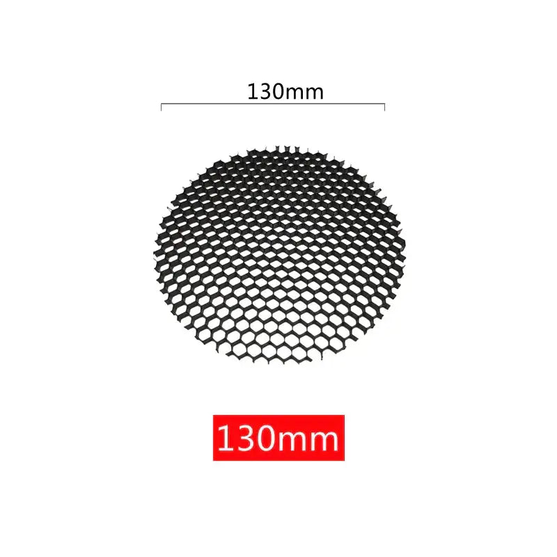 Black circular aluminum honeycomb downlight grill 130mm diameter for spot lighting fixture by decorbites