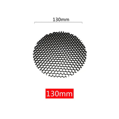 Black circular aluminum honeycomb downlight grill 130mm diameter for spot lighting fixture by decorbites
