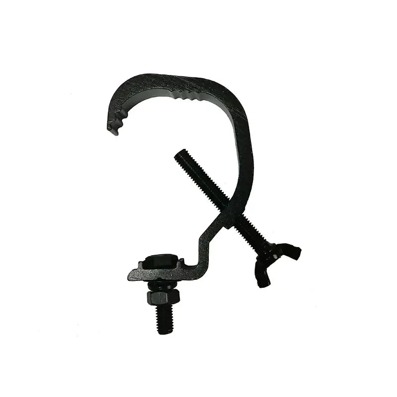 Black metal aluminum led par hooks with textured grip and threaded adjustment for stage lighting pack of 10 pieces