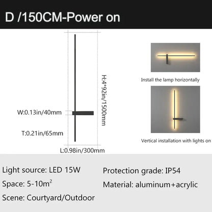 Modern minimalist aluminum outdoor wall sconce with acrylic design for porch and patio lighting by decorbites