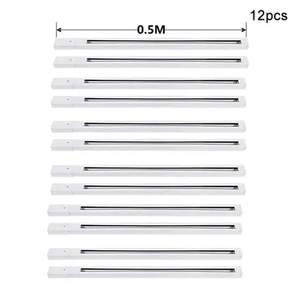White led light strips 0.5 meters long with easy installation in decorbites aluminum track rails for led spotlights