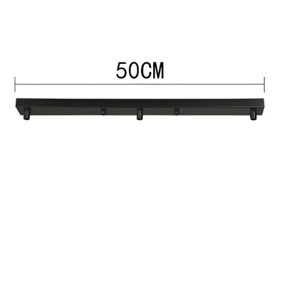 Black metal wall-mounted coat rack with five hooks shown alongside decorbites amber glass industrial led pendant lights