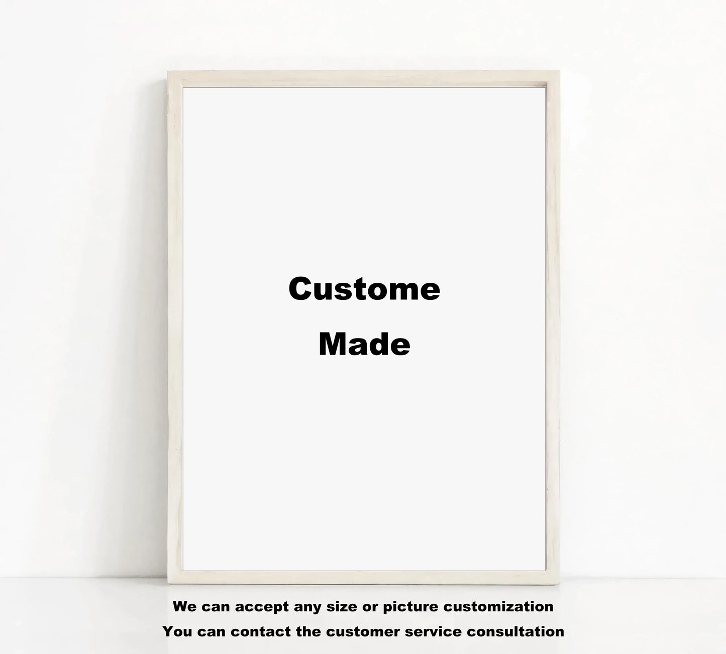 Minimalist off-white framed decorbites™ anime one piece poster set wall art with custom made black text on white canvas