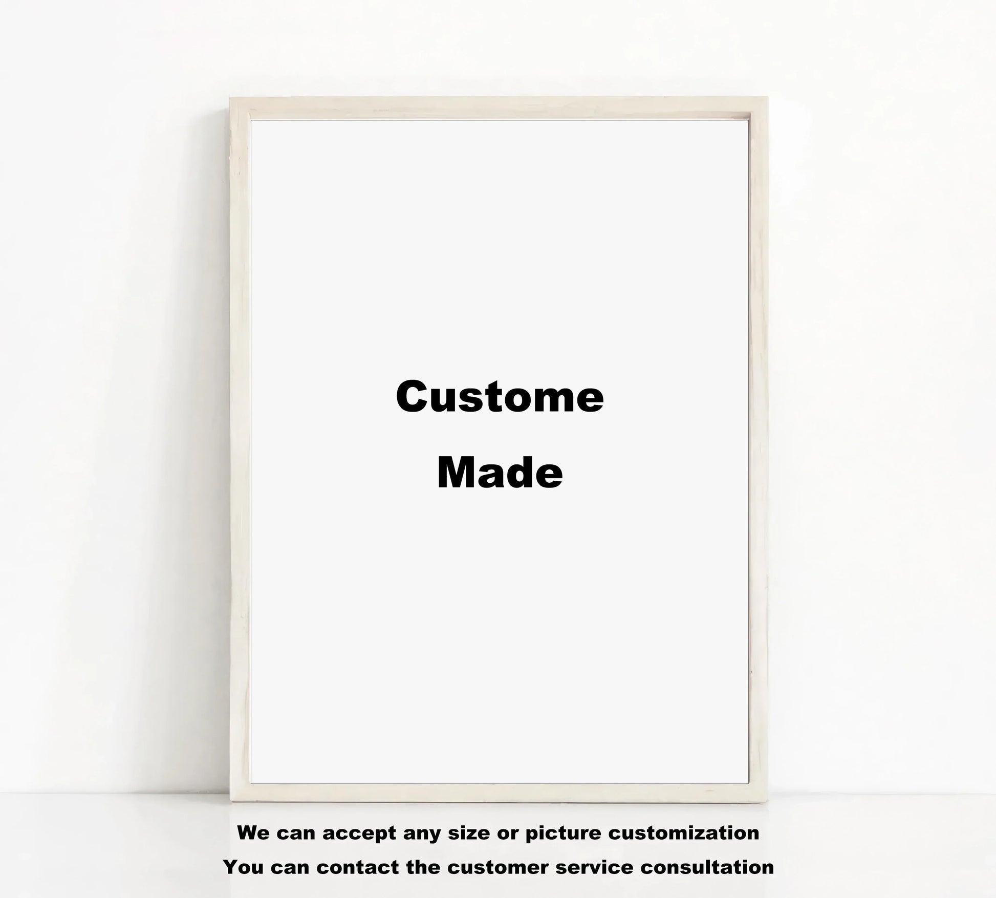 Minimalist off-white framed decorbites™ anime one piece poster set wall art with custom made black text on white canvas