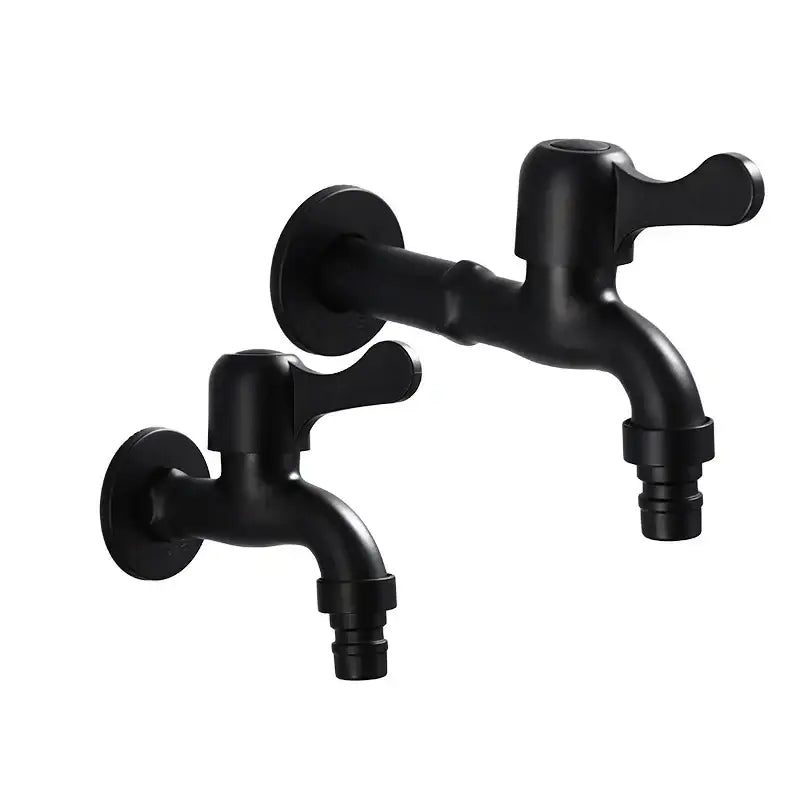 Black brass bibcock tap by decorbites antique black with matte finish and integrated hose connectors for outdoor use