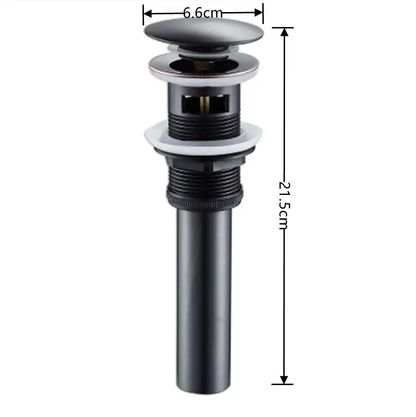 Decorbites antique chrome bathtub shower mixer faucet tap set featuring a black matte metal sink drain with a sleek body