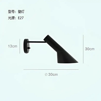 Black matte finished decorbites arne jacobsen corner floor lamp with sleek angular design and e27 bulb socket for modern decor