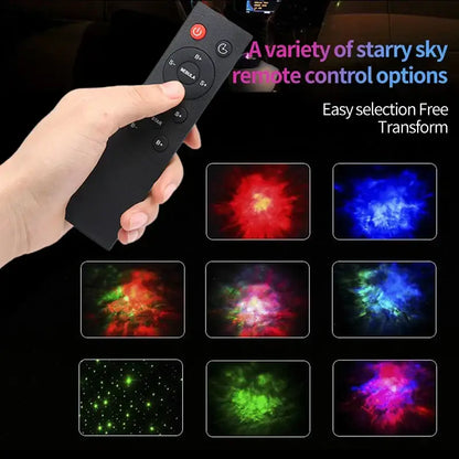 Black remote control with red power button for decorbites astronaut galaxy night light selecting starry sky effects