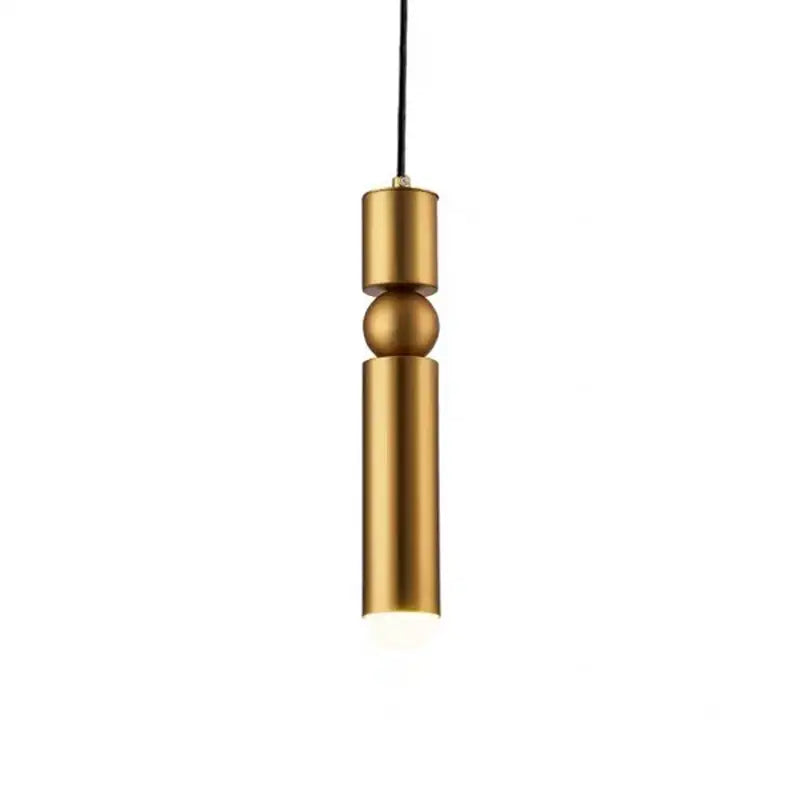 A decorbites black gold led tube glass chandelier with a sleek brushed gold finish and stacked geometric design