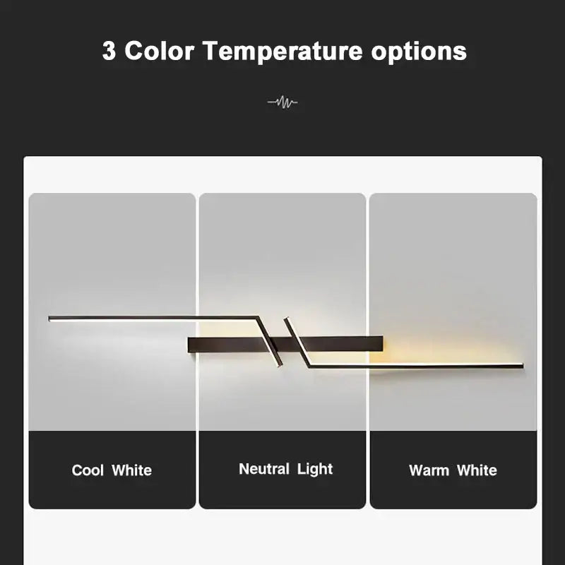 DecorBites black gold led wall lights modern minimalist wall sconce with sleek black metal arms and integrated led lighting