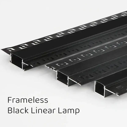 Decorbites black led aluminum profile features a sleek black led aluminum lamp with an ornate geometric pattern and metallic finish