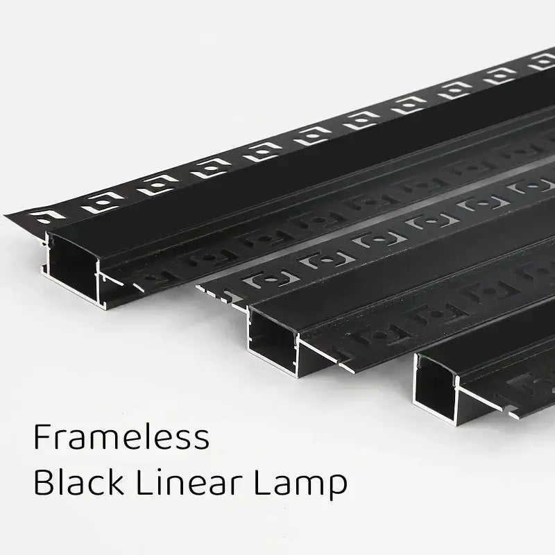 Decorbites black led aluminum profile features a sleek black led aluminum lamp with an ornate geometric pattern and metallic finish