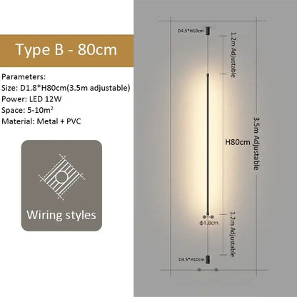 Modern minimalist decorbites black led pendant light with adjustable height and sleek black metal and pvc design