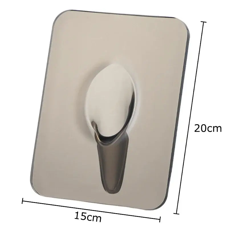 A sleek stainless steel wall hook 20cm by 15cm for butterfly vase and aesthetic room decor by decorbites