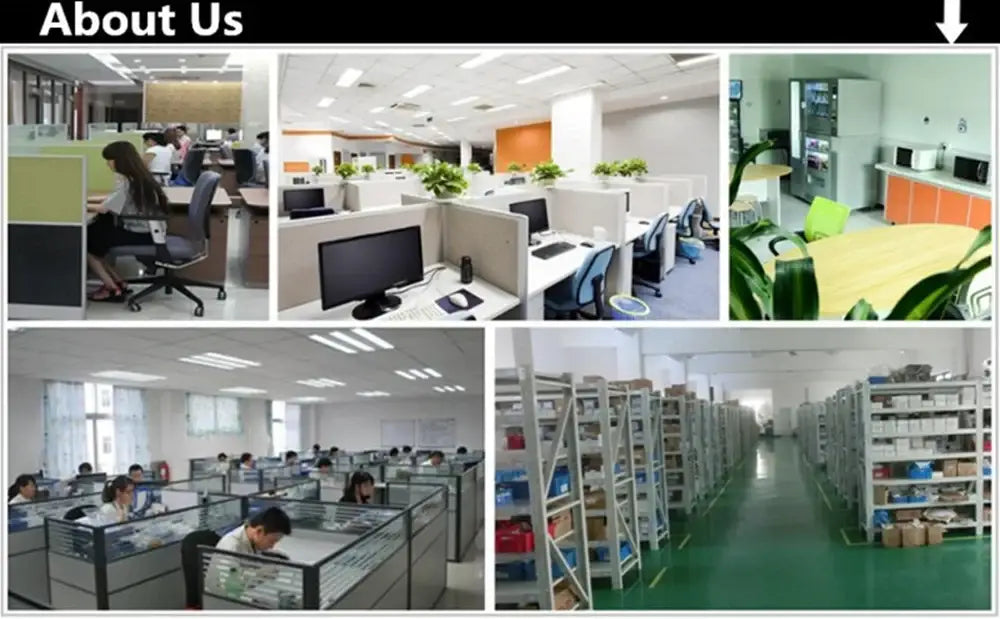 The image shows office spaces featuring decorbites™ ceramic-look plastic flower pots serving as vase imitation plastic vase imitation