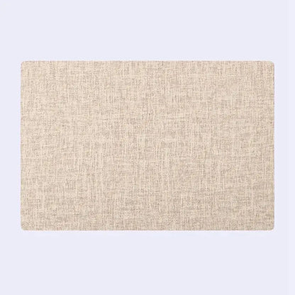 Beige textured decorbites christmas decor placemat with subtle woven fabric pattern for elegant home dining experience