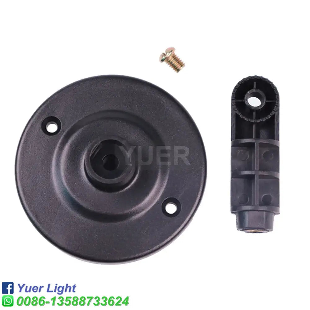 Black plastic ceiling light mount with integrated screw and bracket for decorbites christmas snow projector lights