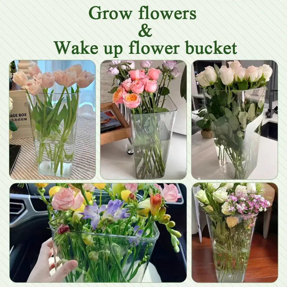 Decorbites clear acrylic hurricane flower vase large size made of clear acrylic with a modern minimalist design