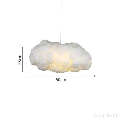 A soft white silk cotton decorbites cloud chandelier pendant light with a warm glow for nursery decor